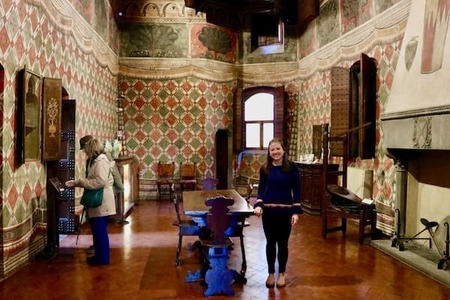 Mckenna Cassidy in the in Palazzo Davanzati in Florence, Italy