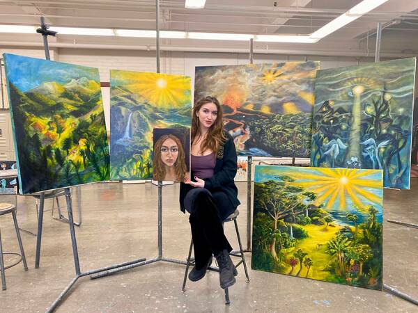Anna Schroedel, PLS '24, Paints with Great Books